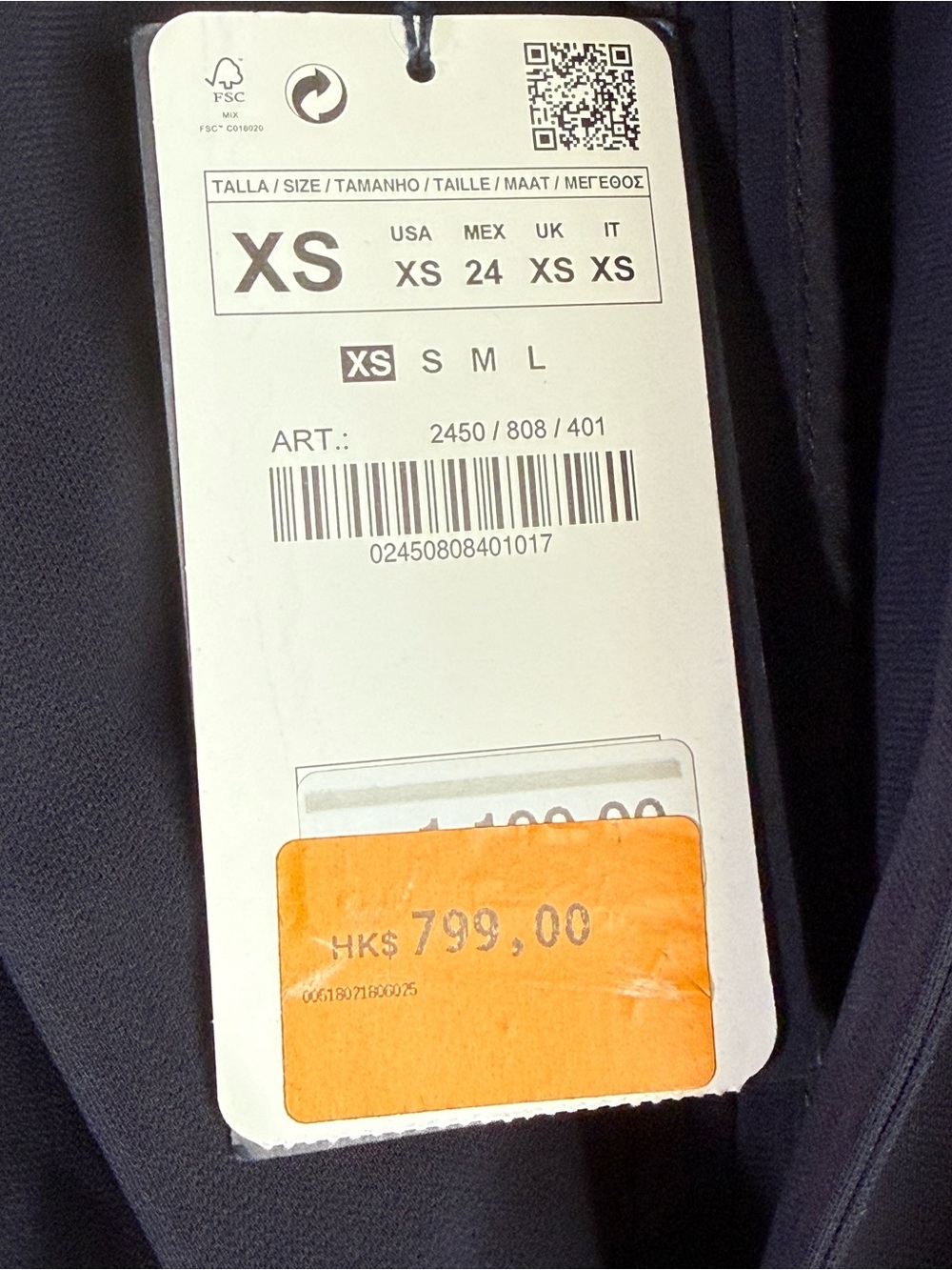 Zara Woman Studio Blazer Jacket Structured Tailored Navy XS NWT - Picture 9 of 10